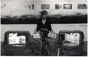 Richard Henderson performs at Hallwalls, 1978.