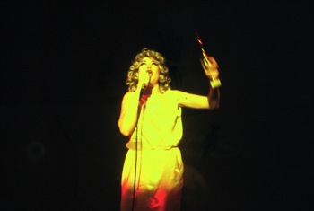 Performance by Ann Magnuson at Hallwalls, 1983.