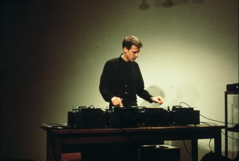 Christian Marclay performs at Hallwalls, 1984.