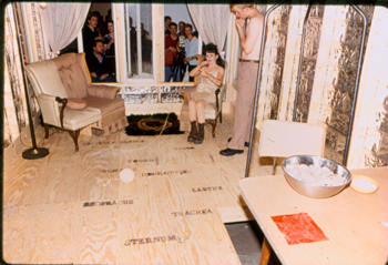 Performance by HARP artist Liz Young, 1997.