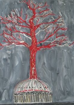 Detail of painting by Rodney Taylor