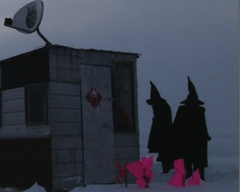 Still from video by Beyond/In WNY artists, FASTWÜRMS